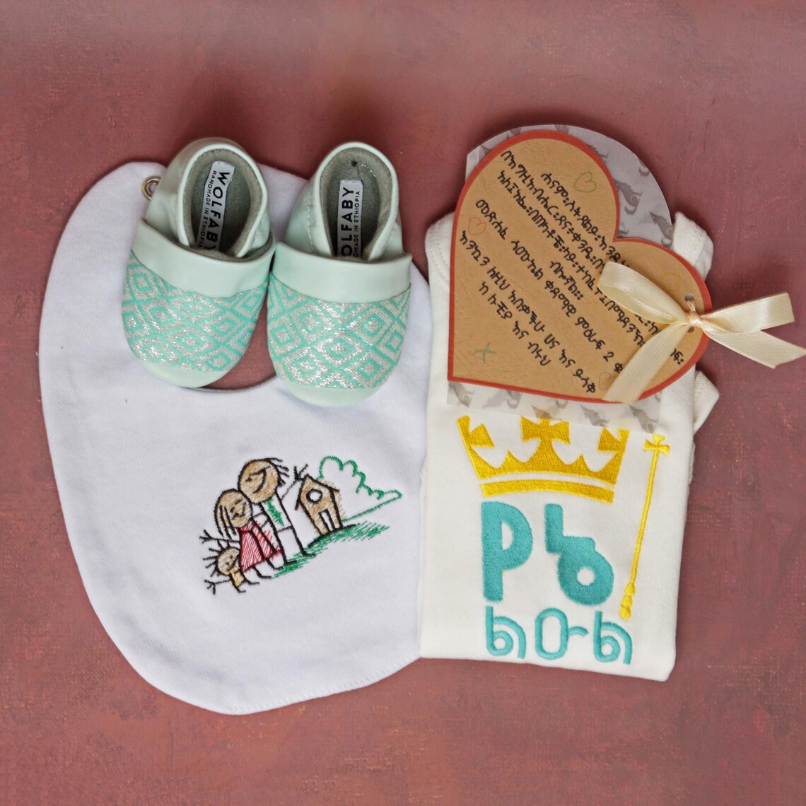 Saba(ሳባ) Ankle Baby Booties Shoe with Tilet(ጥለት) - Image 6