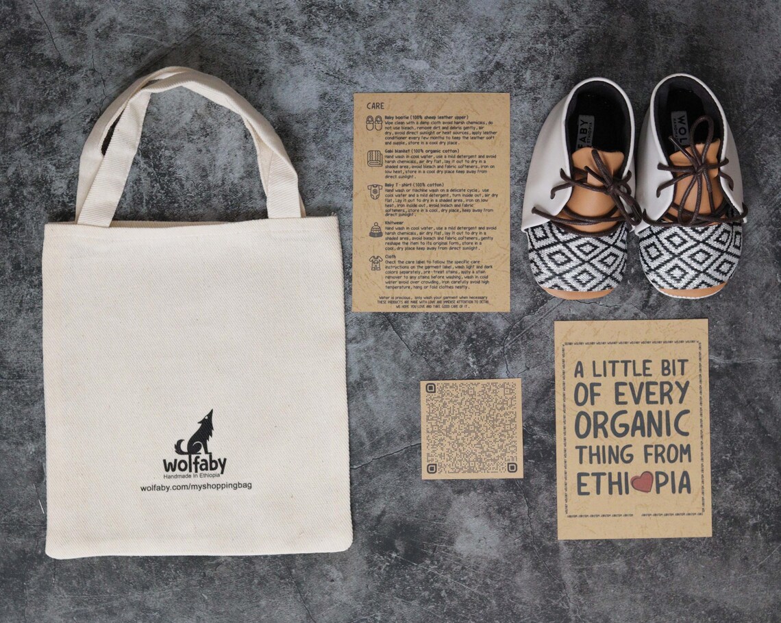 Tewodros(ቴዎድሮስ) Lace-up Baby booties Shoe with Tilet(ጥለት) - Image 7