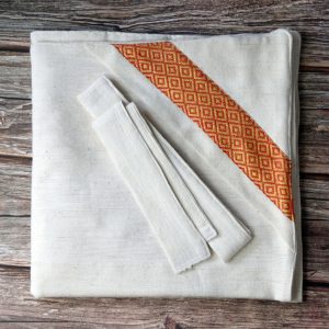 Fasilides(ፋሲለደስ) Hooded Baby Gabi Blanket with Tilet(ጥለት)