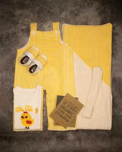 Yellow cloth with matching shoe