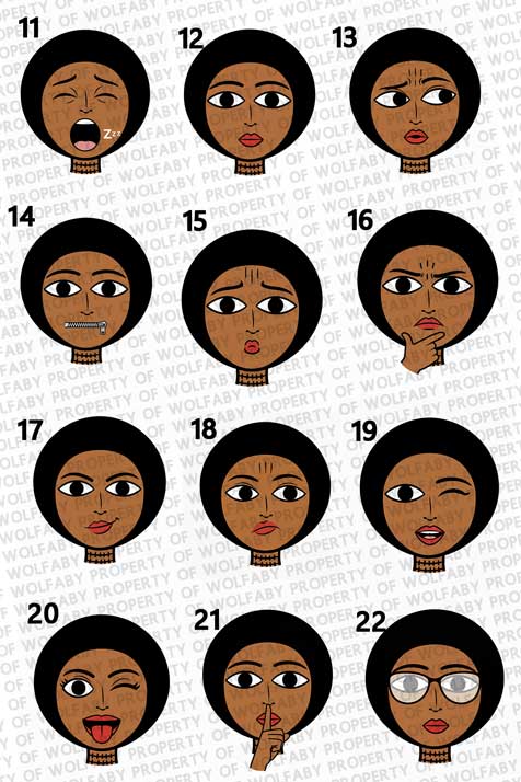 Zewditu(ዘውዲቱ) Habesha/Ethiopian Vinyl Sticker - Image 5